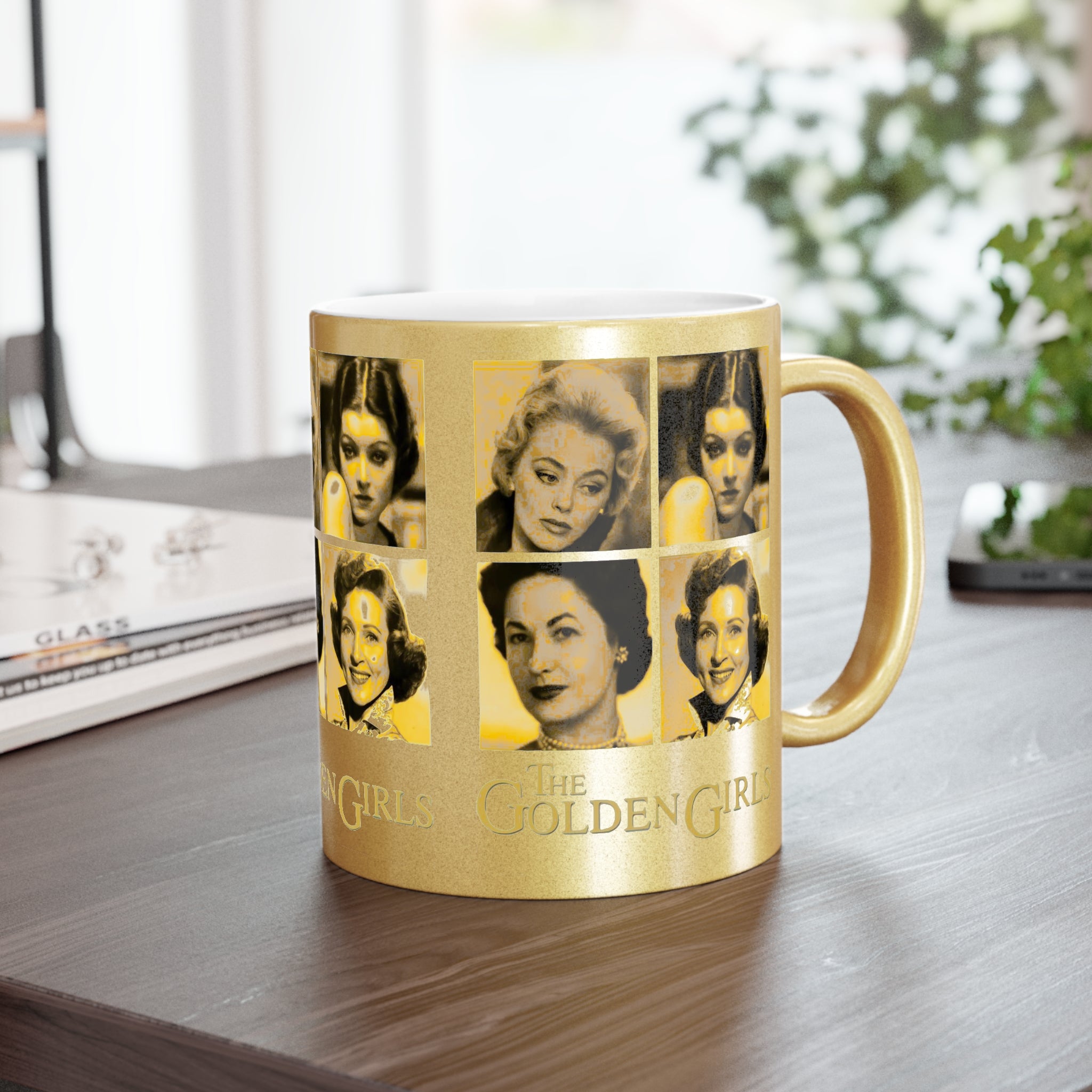 The Golden Girls 80's TV Show- Younger Years Metallic Mug (Silver\Gold) - Creations by Chris and Carlos